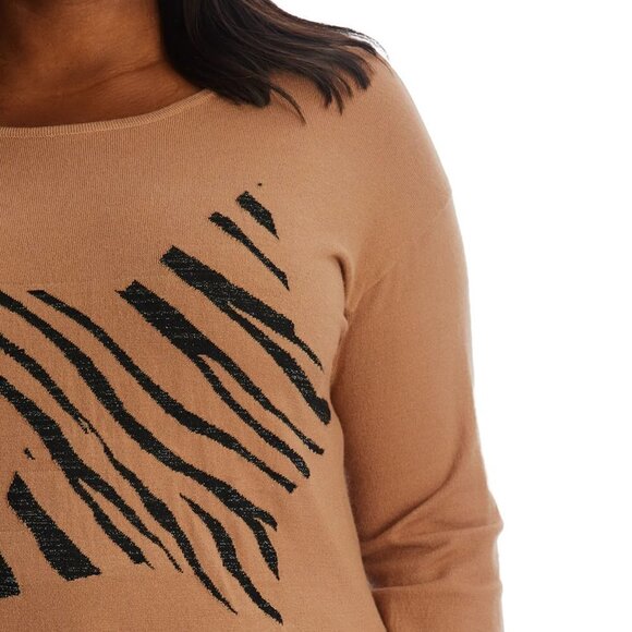 NWT Adyson Parker Plus Cozy Soft Knit Star Pullover Sweater - Picture 3 of 7